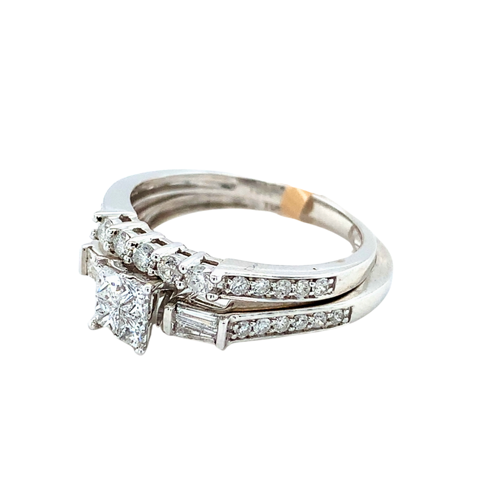 10kt White Gold Diamond Ring set