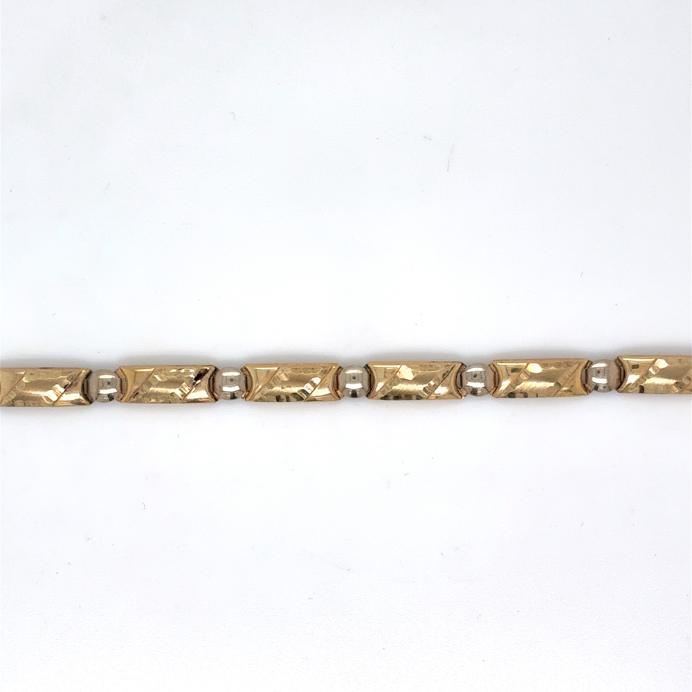10kt Yellow Gold 16" Fancy 4.5mm Chain
