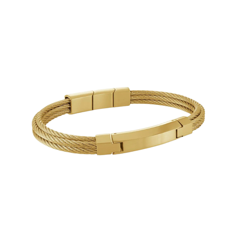 Italgem Stainless Steel Gold Plated Bracelet
