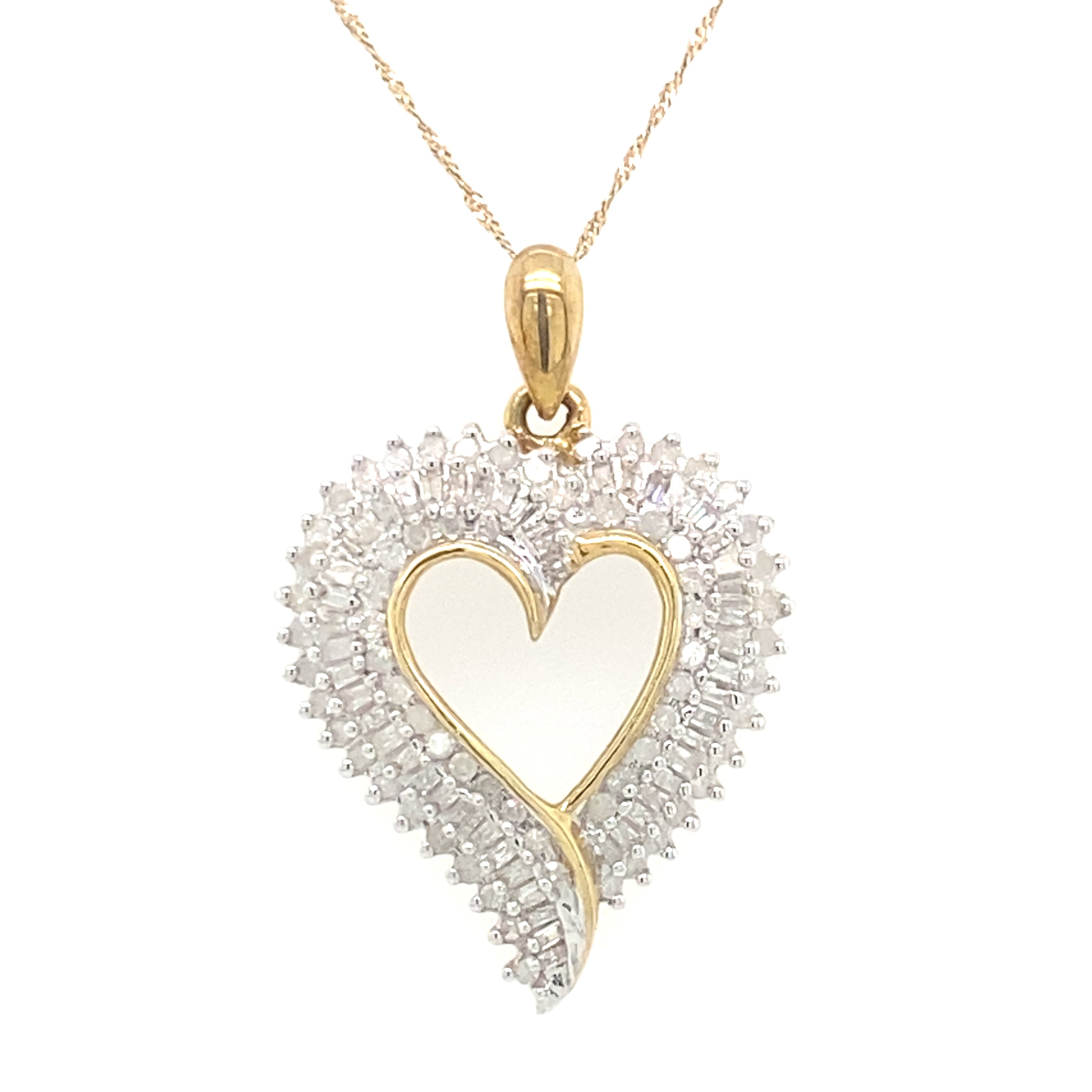 10kt Yellow Gold 1.03ct Diamond Pendant