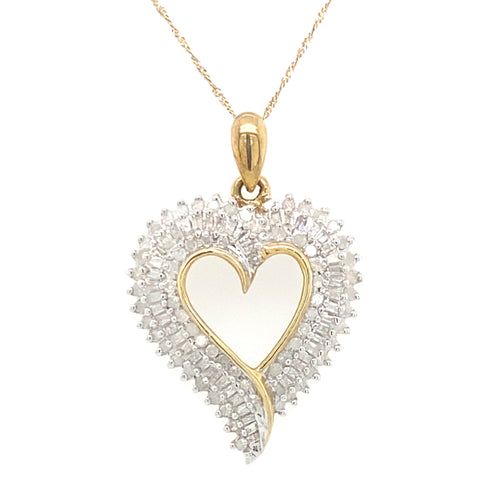10kt Yellow Gold 1.03ct Diamond Pendant