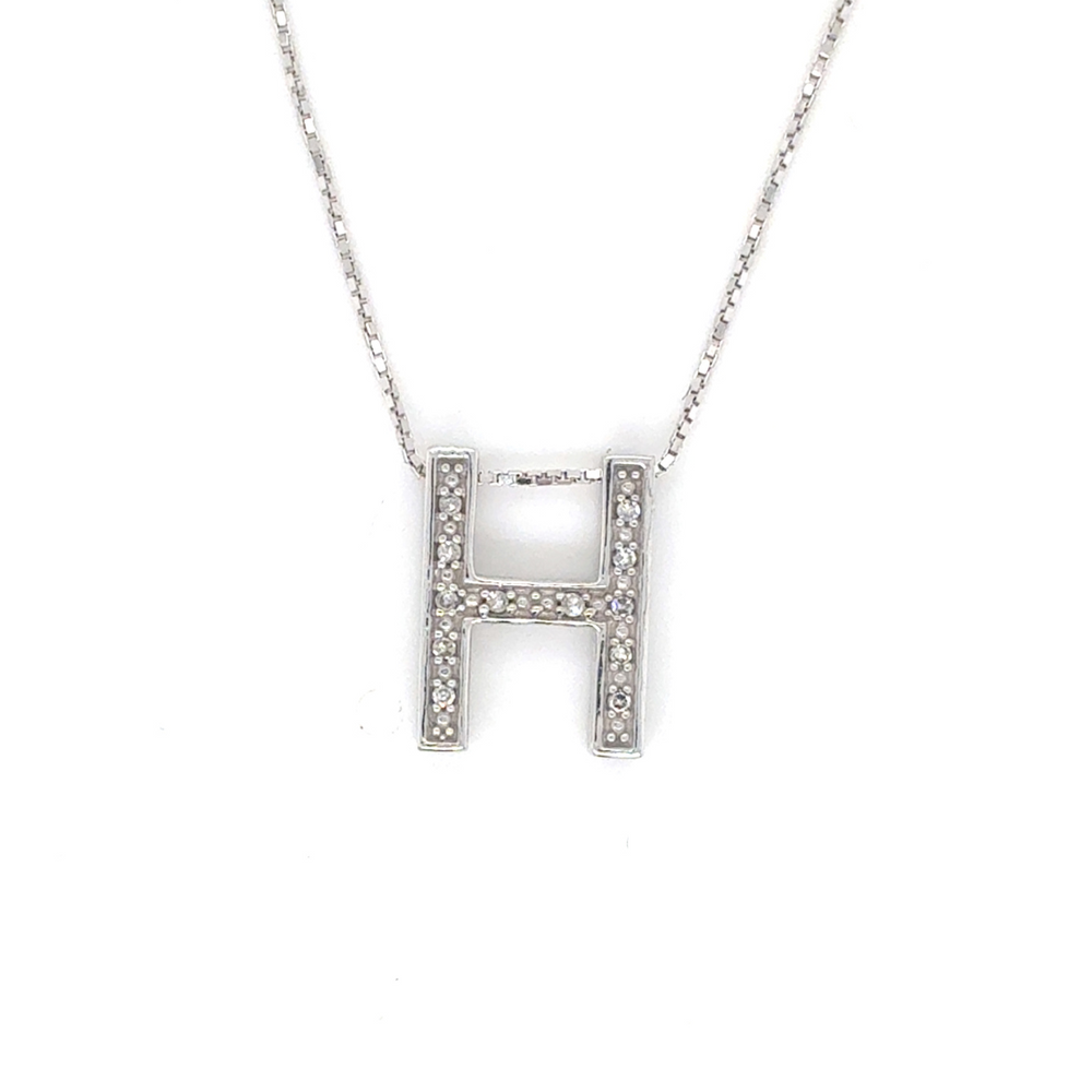 10/14kt White Gold 0.15ct Diamond Pendant