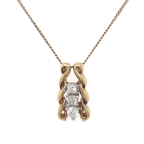 10kt Yellow Gold 0.20ct Diamond Pendant