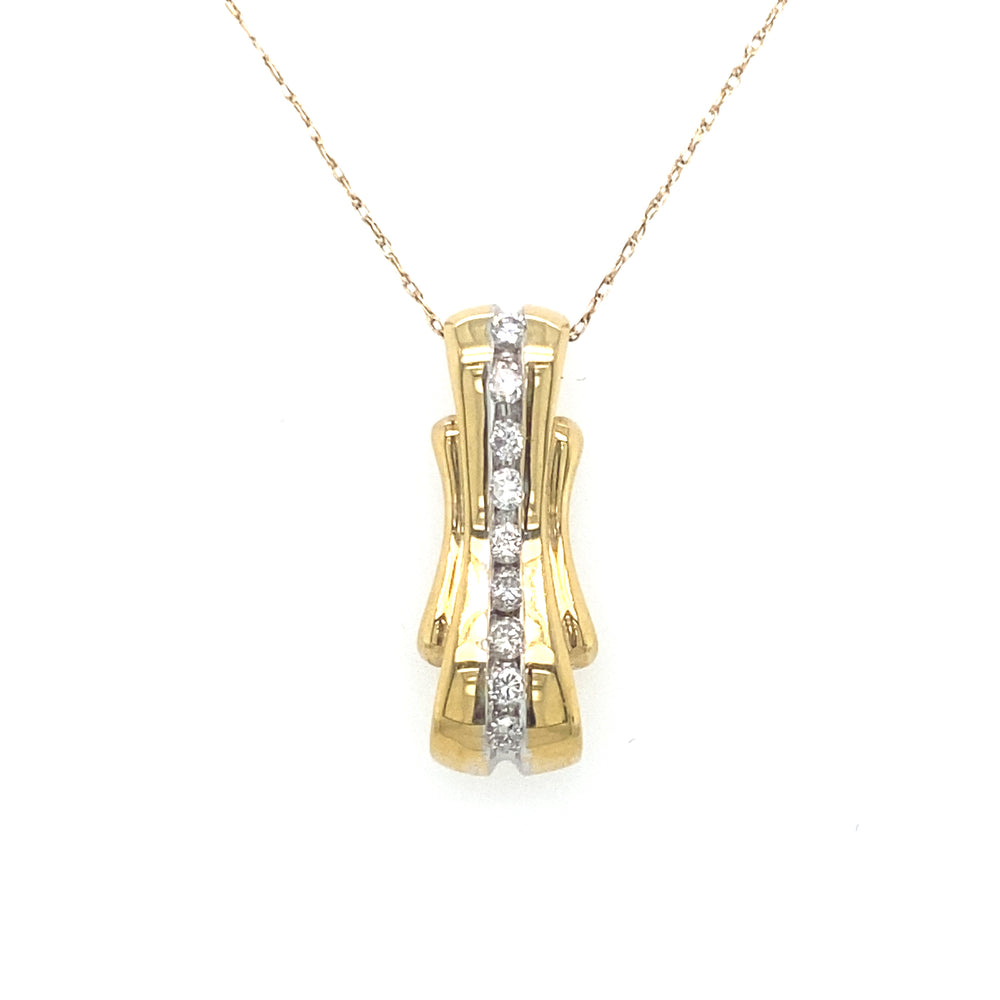 14kt Yellow Gold 0.50ct Diamond Pendant