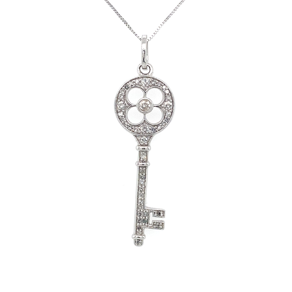 10/14kt White Gold 0.45ct Diamond Pendant