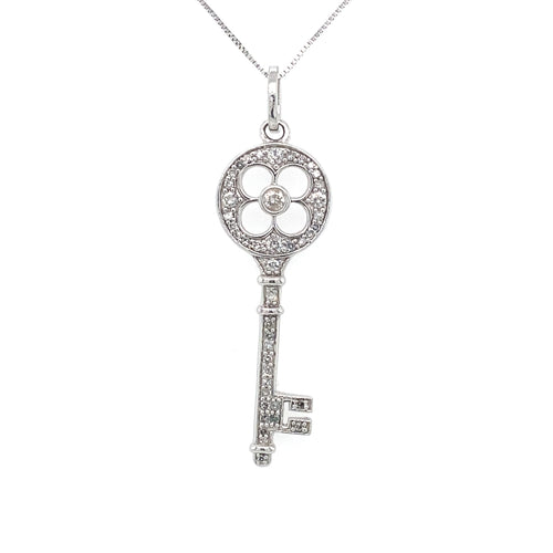 10/14kt White Gold 0.45ct Diamond Pendant