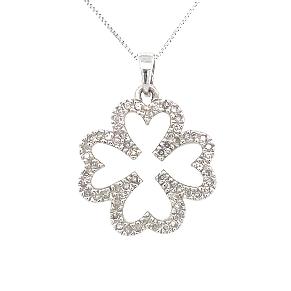 14kt White Gold 0.30ct Diamond Pendant