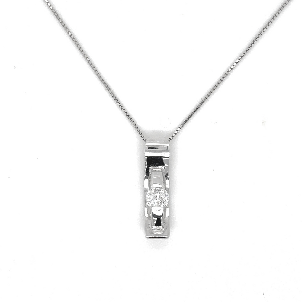 10kt White Gold 0.25ct Diamond Pendant