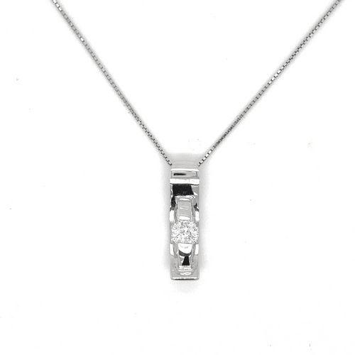 10kt White Gold 0.25ct Diamond Pendant