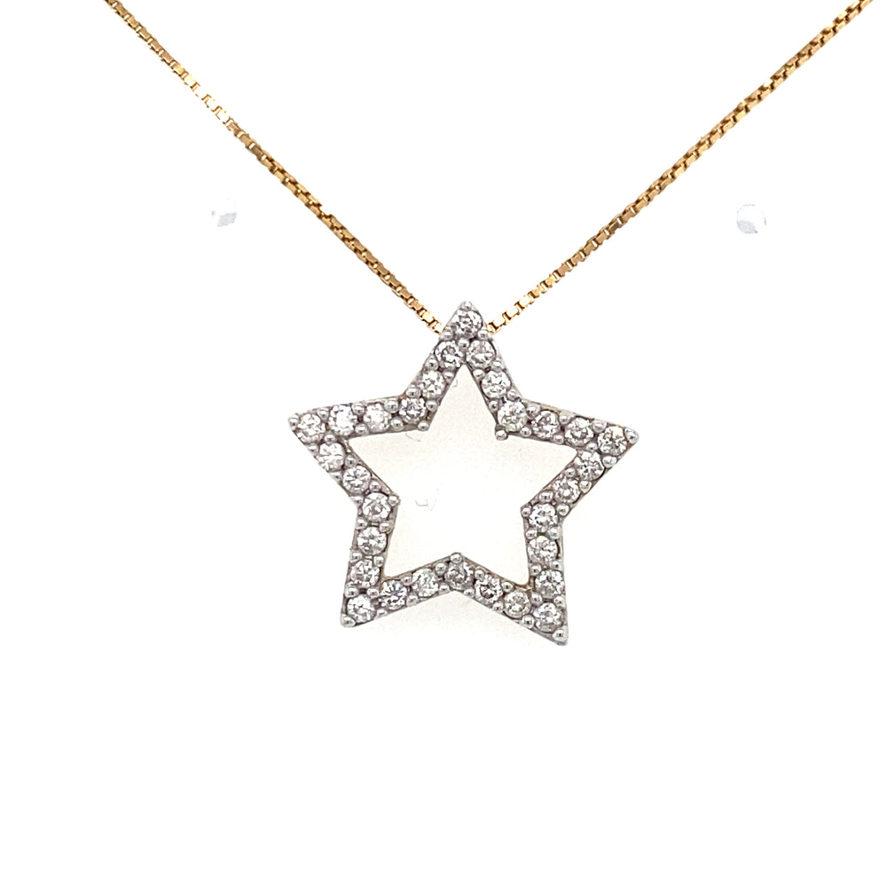 10/14kt Yellow Gold 0.30ct Diamond Pendant