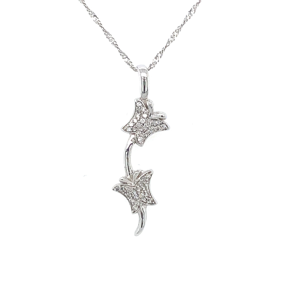 10kt White Gold 0.20ct Diamond Pendant