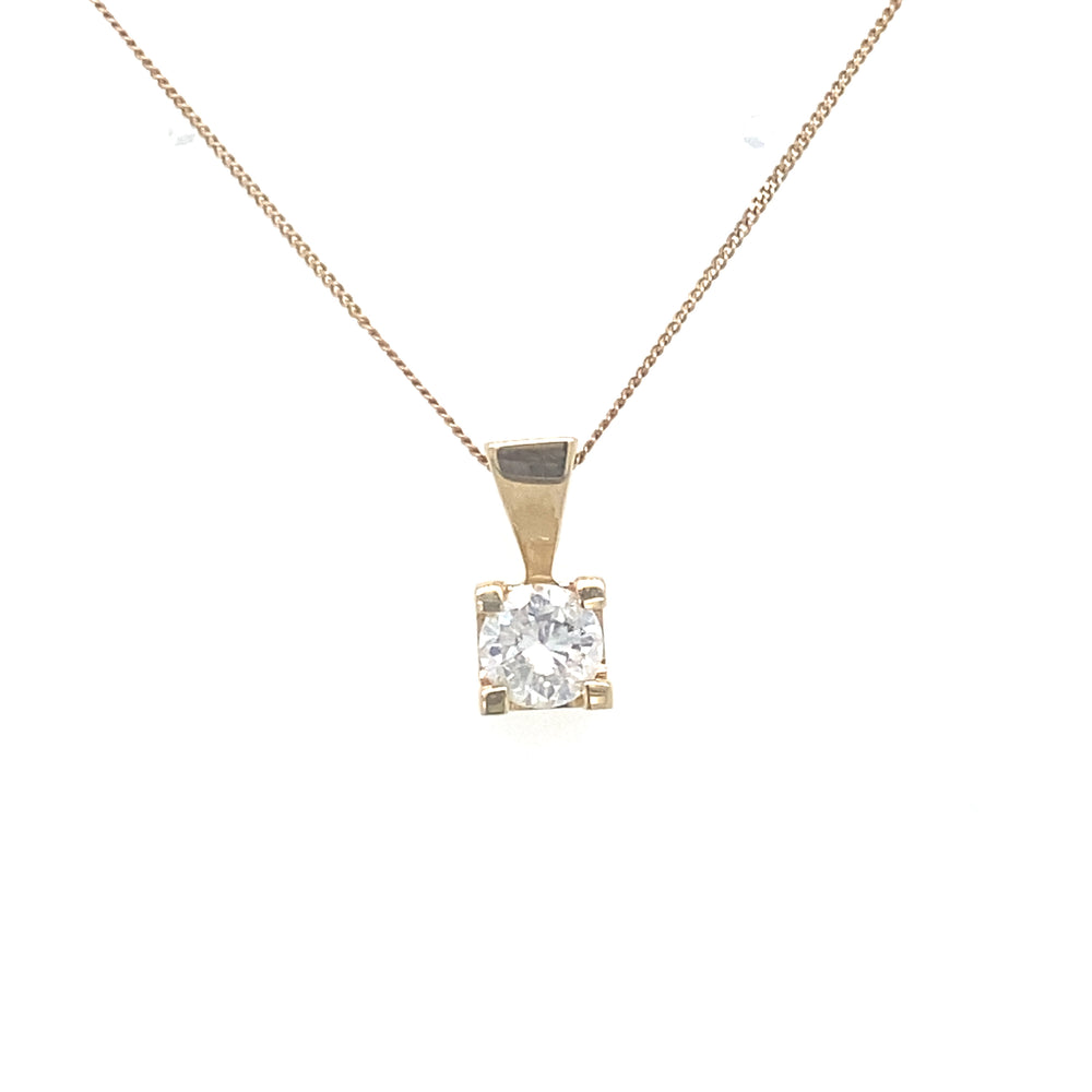 14kt Yellow Gold 0.50ct Diamond Pendant