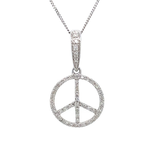10/14kt White Gold 0.15ct Diamond Pendant