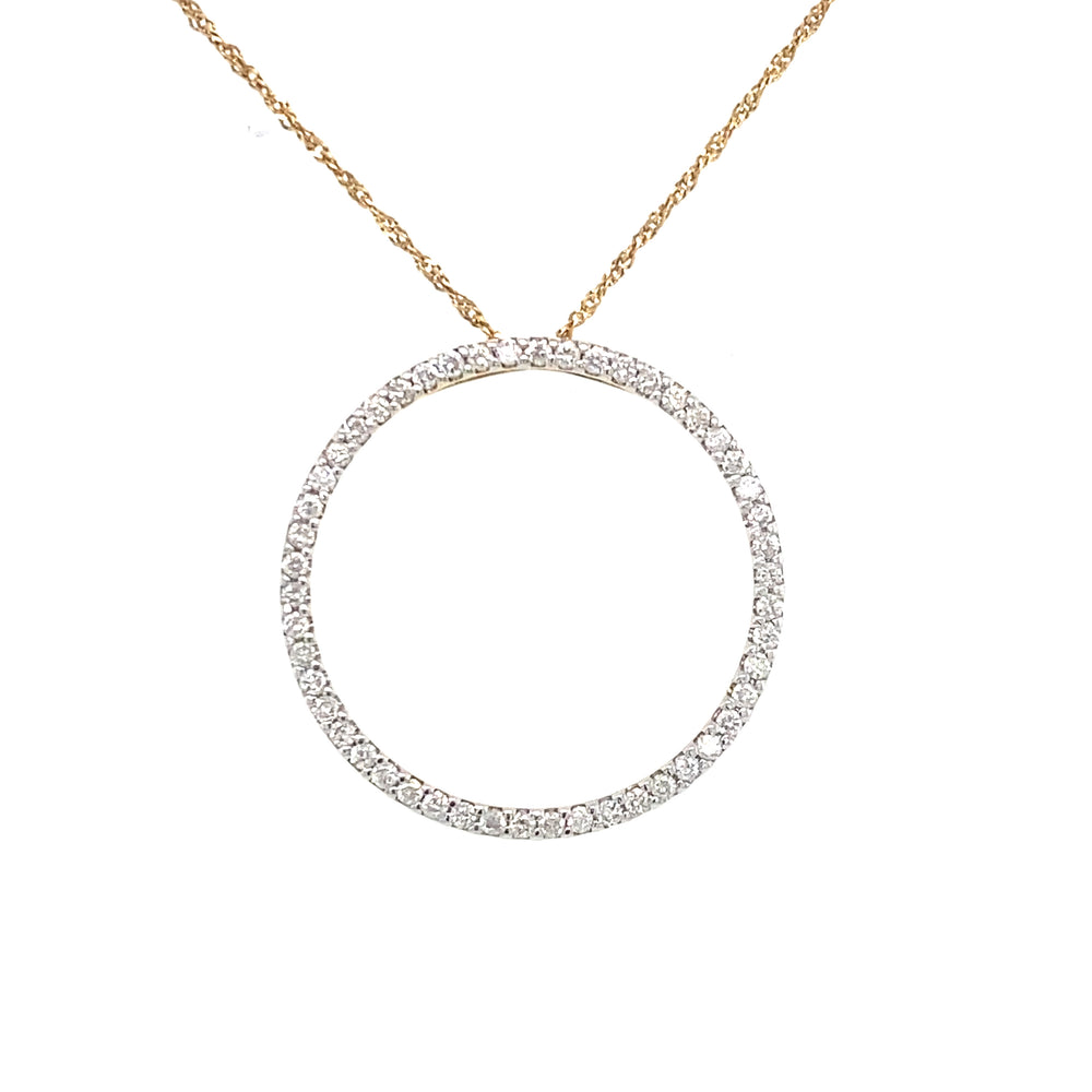 10/14kt Yellow Gold 0.54ct Diamond Pendant