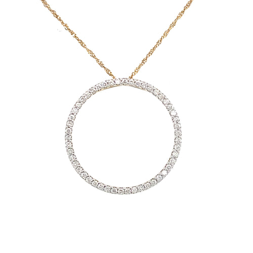 10/14kt Yellow Gold 0.54ct Diamond Pendant