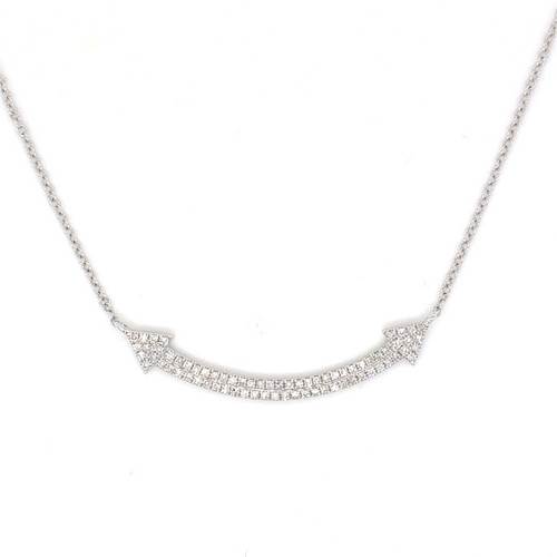 14kt White Gold .19ct Diamond Pendant