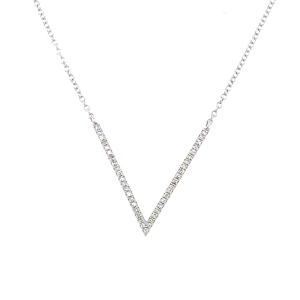 14kt White Gold .12ct Diamond Pendant
