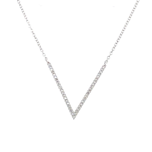 14kt White Gold .12ct Diamond Pendant