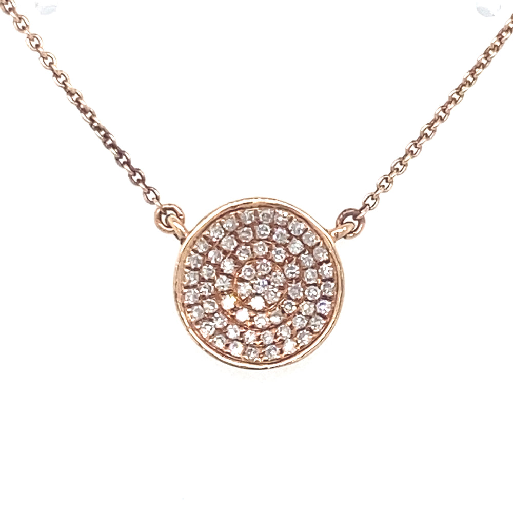 14kt Rose Gold .17ct Diamond Pendant