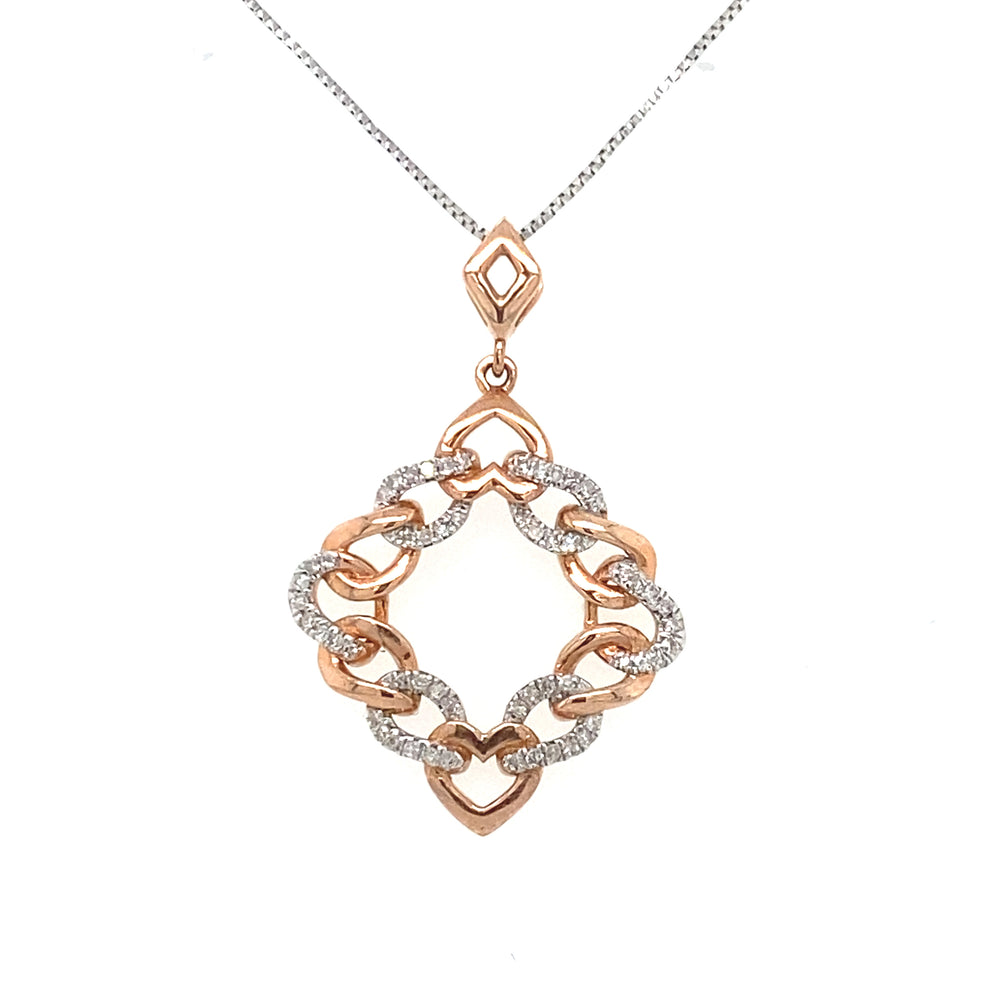 10kt Rose Gold .15ct Diamond Pendant
