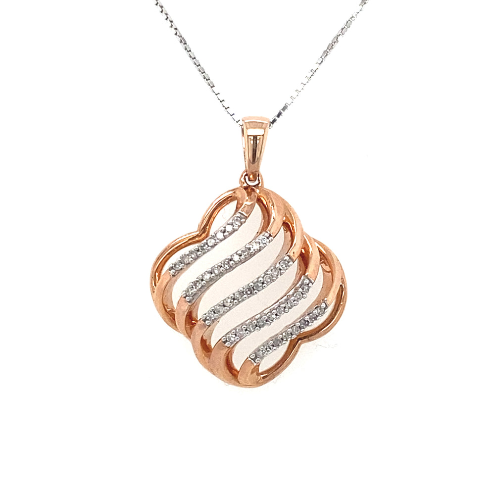 10kt Rose Gold .125ct Diamond Pendant