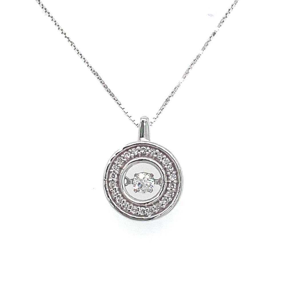 10kt White Gold .25ct Diamond Pendant