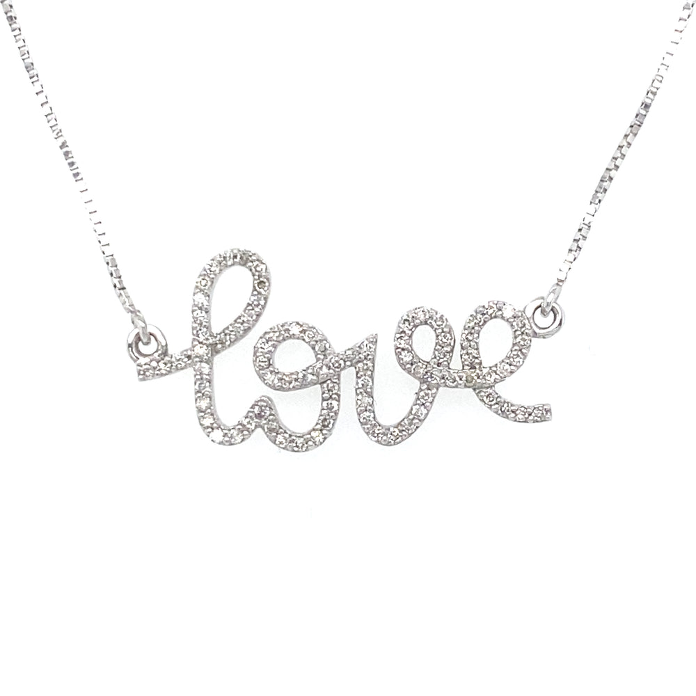 10kt White Gold .25ct Diamond Pendant
