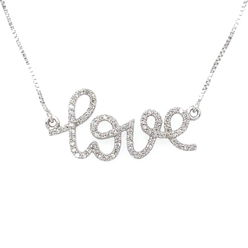 10kt White Gold .25ct Diamond Pendant