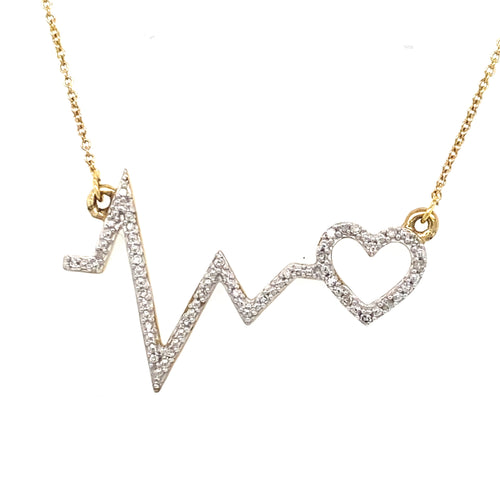 10kt Yellow Gold .10ct Diamond Pendant