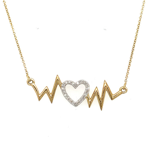 10kt Yellow Gold .10ct Diamond Pendant