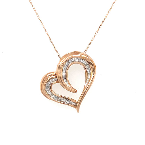 10kt Rose Gold .20ct Diamond Pendant