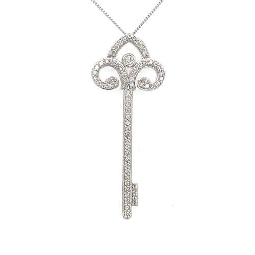 10kt White Gold .30ct Diamond Pendant