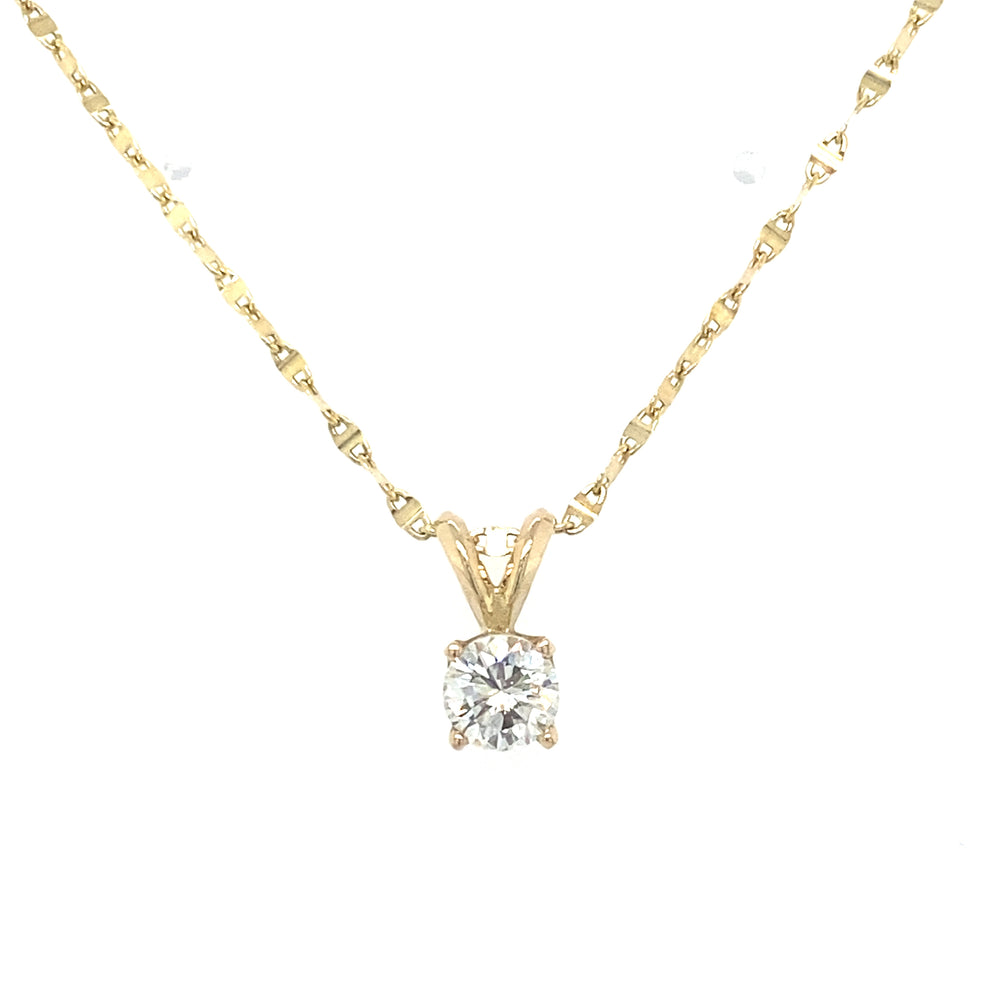 10/14kt Yellow Gold .50ct Diamond Pendant