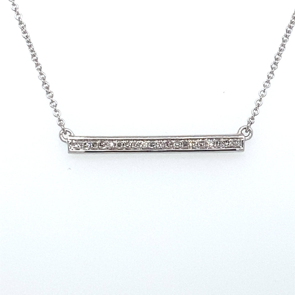 10kt White Gold .10ct Diamond Pendant