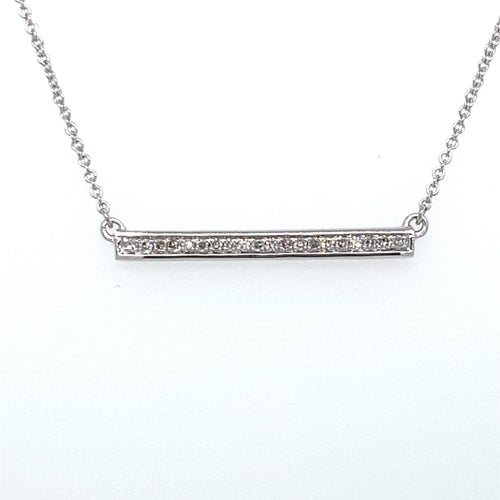 10kt White Gold .10ct Diamond Pendant