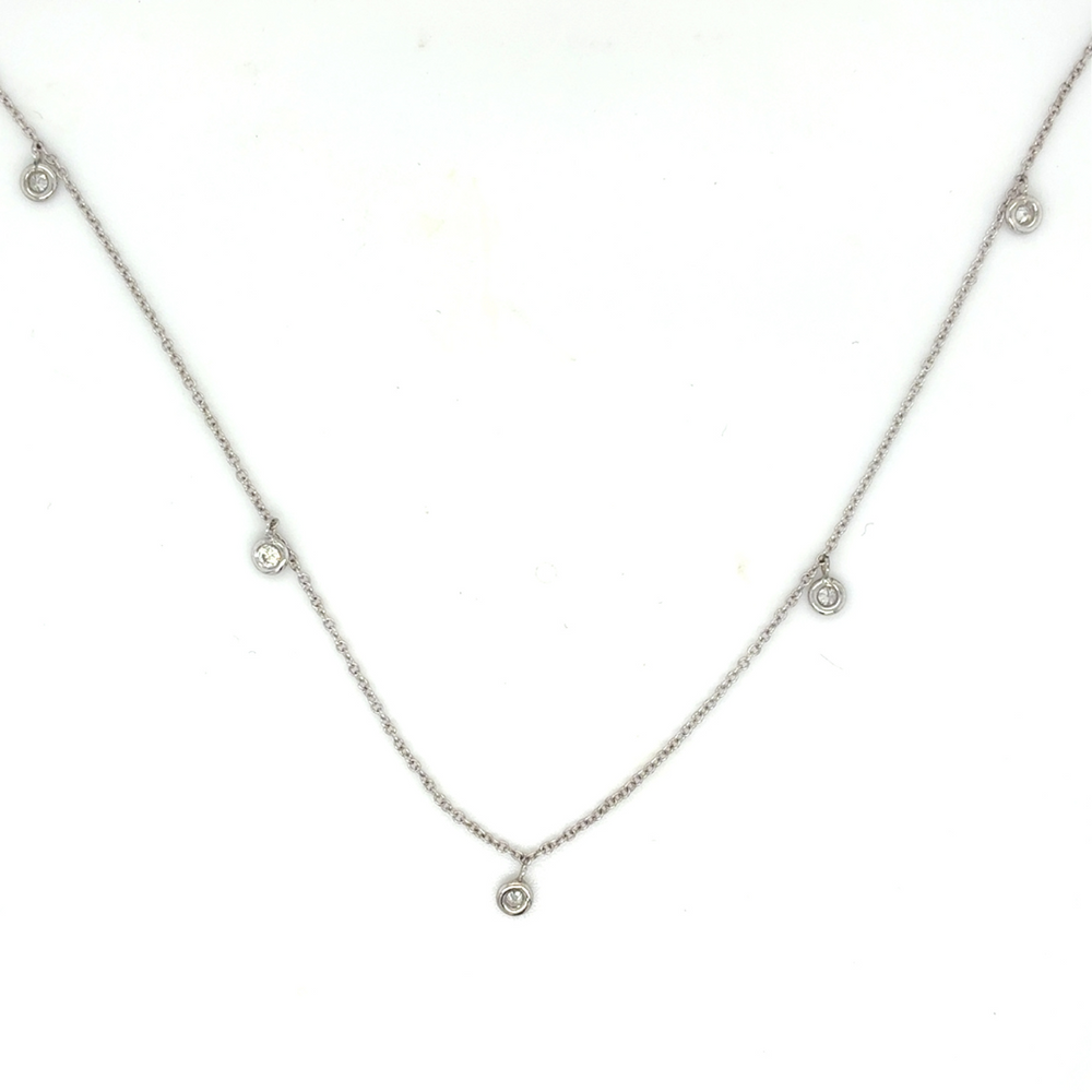 14kt White Gold .15ct Diamond Pendant Necklace