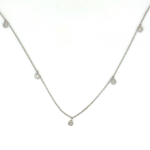 14kt White Gold .15ct Diamond Pendant Necklace