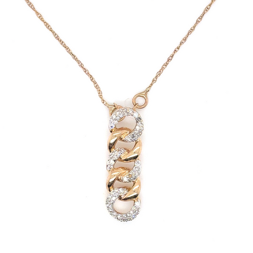10kt Yellow Gold .15ct Diamond Pendant