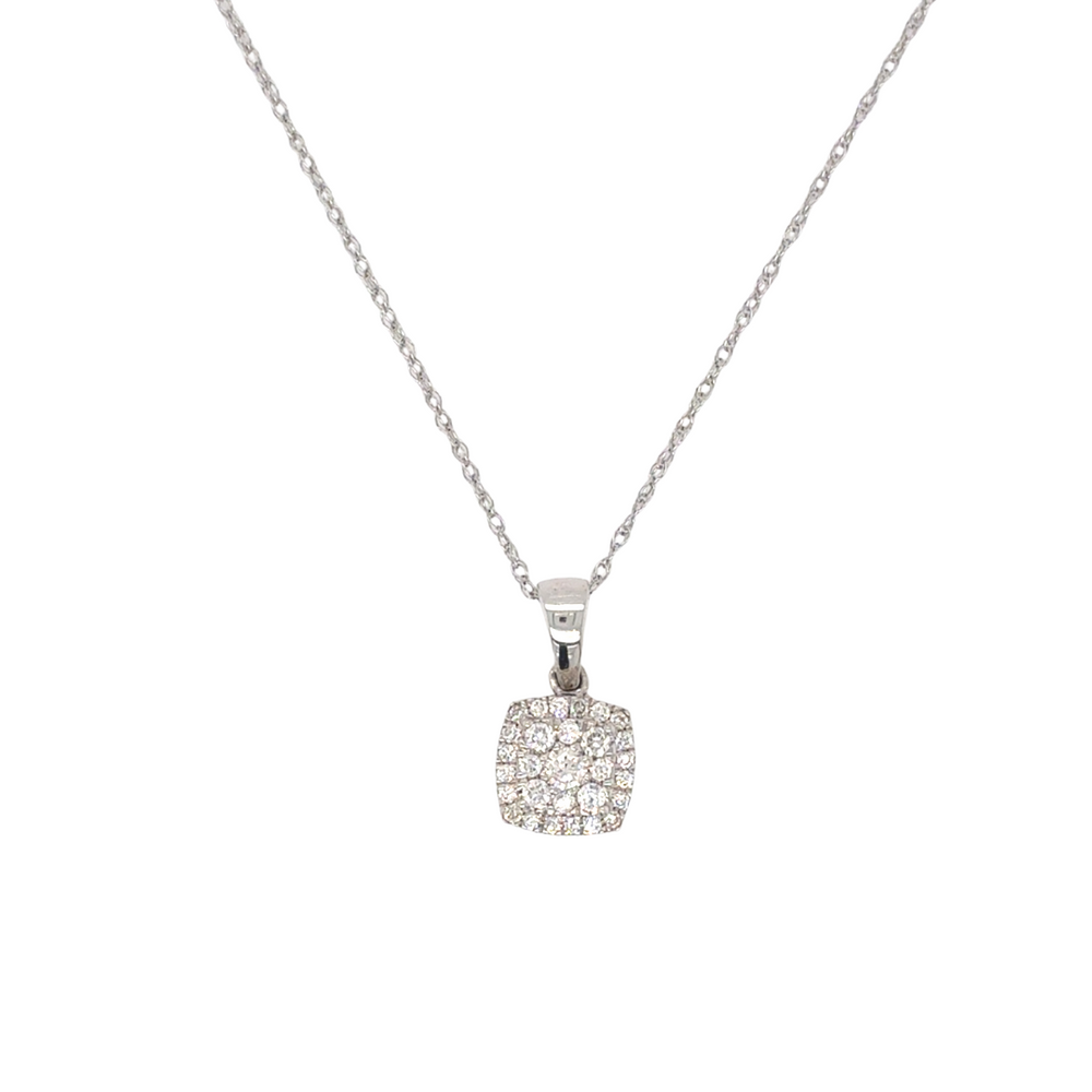 10kt White Gold .20ct Diamond Pendant