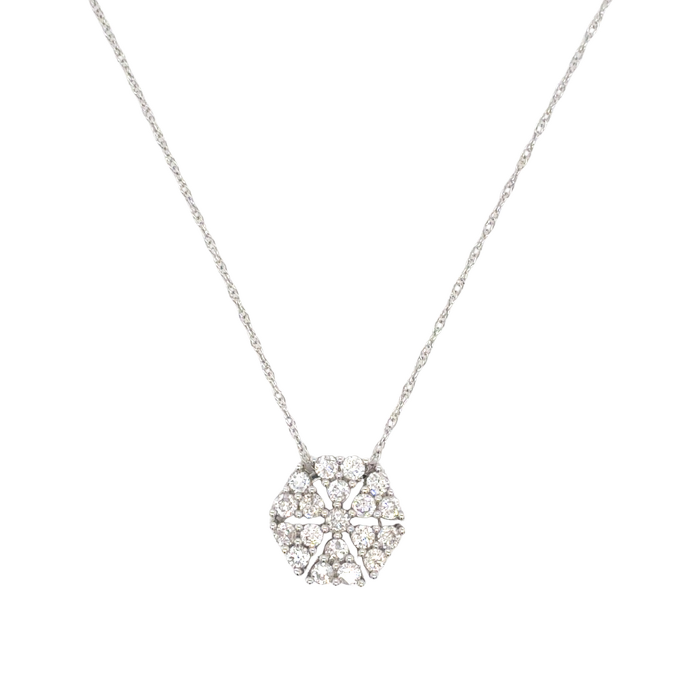 14kt White Gold .40ct Diamond Pendant