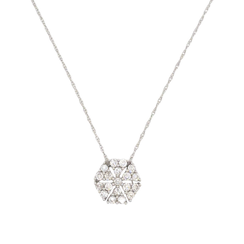 14kt White Gold .40ct Diamond Pendant