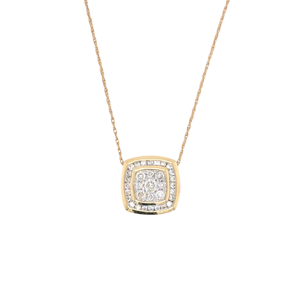 14kt Yellow Gold .40ct Diamond Pendant