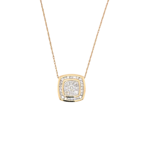 14kt Yellow Gold .40ct Diamond Pendant