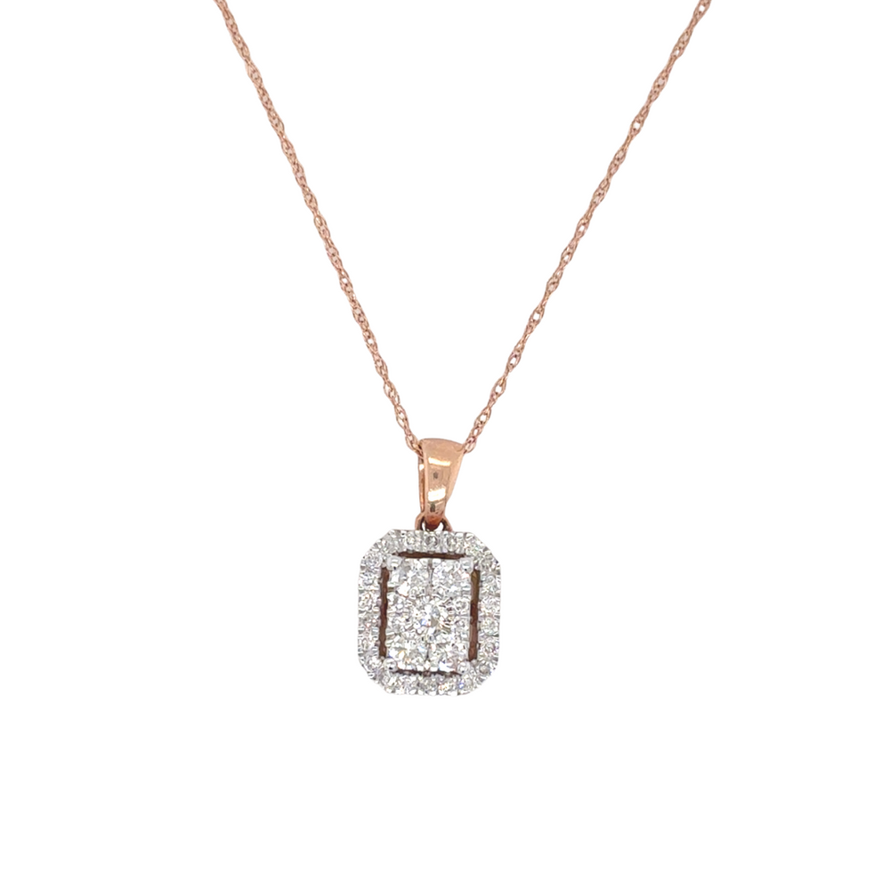 14kt Rose Gold .40ct Diamond Pendant