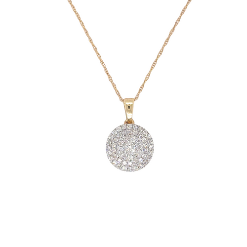 14kt Yellow Gold .40ct Diamond Pendant