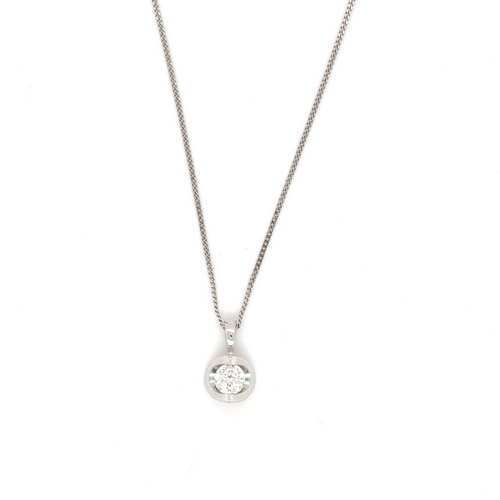 14kt White Gold .20ct Diamond Pendant