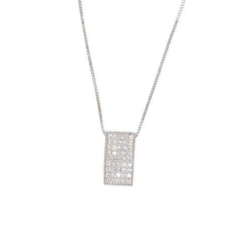 14kt White Gold 0.32ct Diamond Pendant