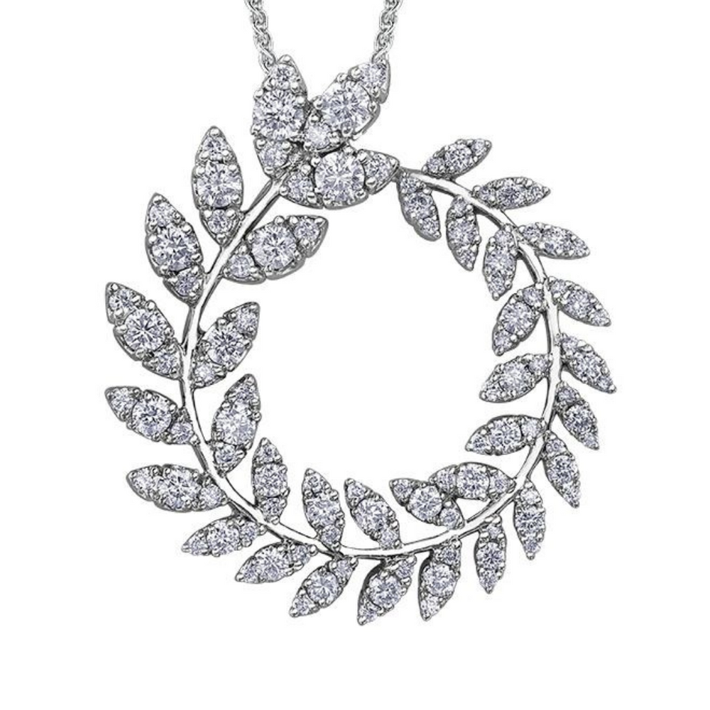 10kt White Gold 1.00ct Diamond Pendant