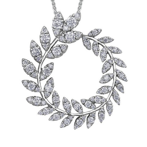 10kt White Gold 1.00ct Diamond Pendant