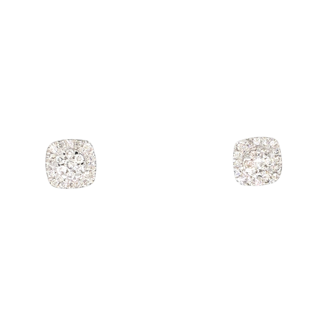 10kt White Gold .30ct Diamond Stud Earrings